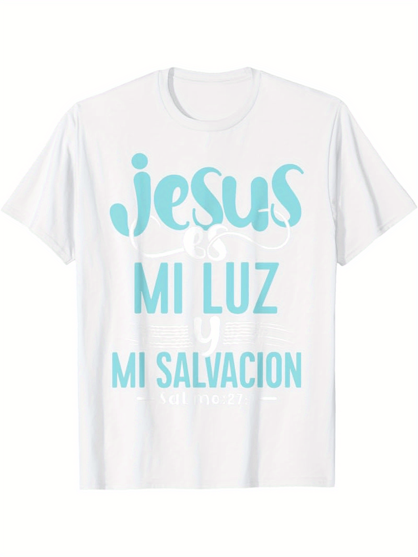 Men's Graphic T-Shirt Frases Biblia Salmo 27 1