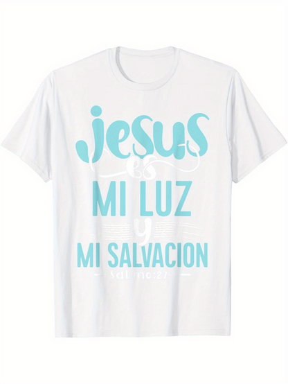 Men's Graphic T-Shirt Frases Biblia Salmo 27 1
