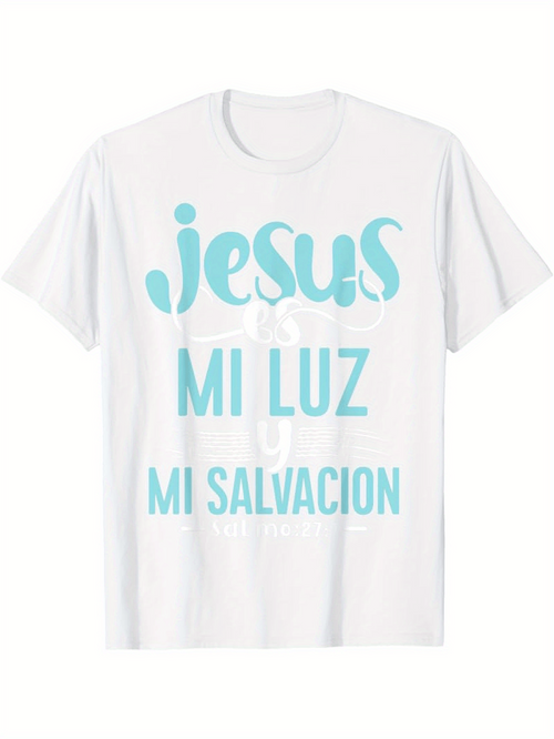 Men's Graphic T-Shirt Frases Biblia Salmo 27 1