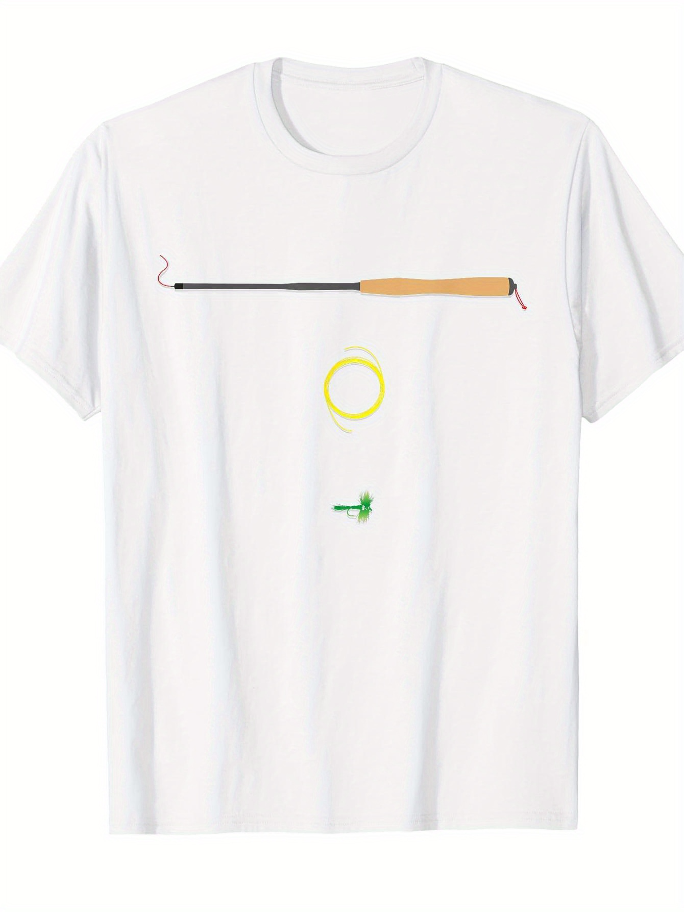 Men's Graphic T-Shirt Simple Colorful Minimalist Elements On White T Shirt