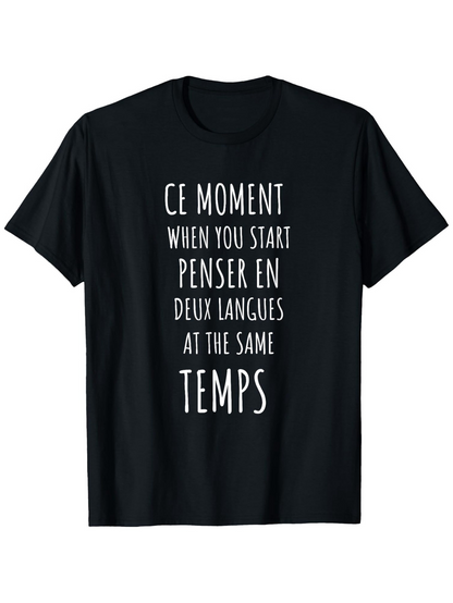 Men's Graphic T-Shirt When You Start At The Same Time Languages Shirt