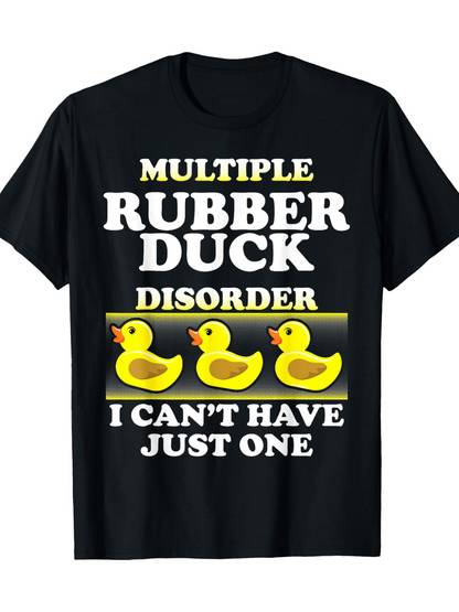 Men's Graphic T-Shirt Multiple Rubber Duck Disorder With Three Yellow Toy Ducks