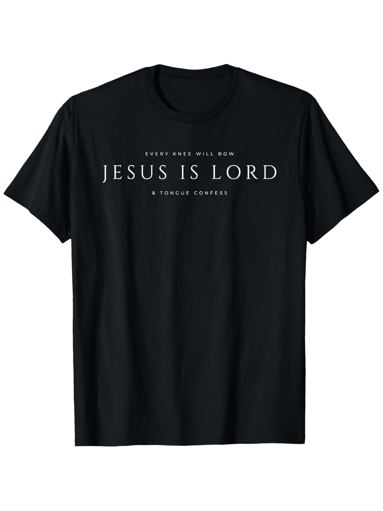 Men's Graphic T-Shirt Jesus Is Lord Elegant Serif Lettering Minimalist Faith Statement T Shirt