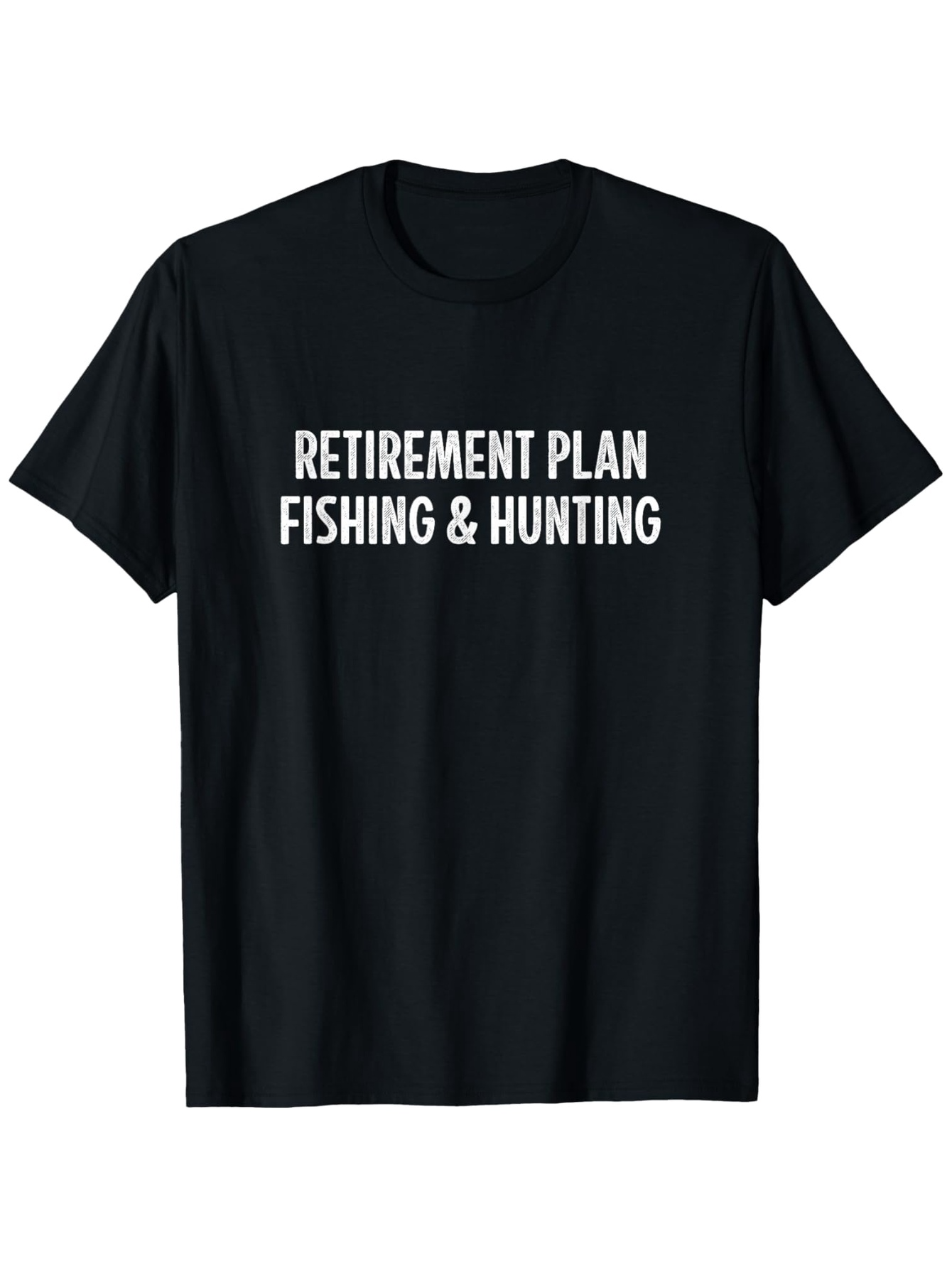 Men's Graphic T-Shirt Retirement Plan Simple White Block Letters On Plain Cotton T Shirt