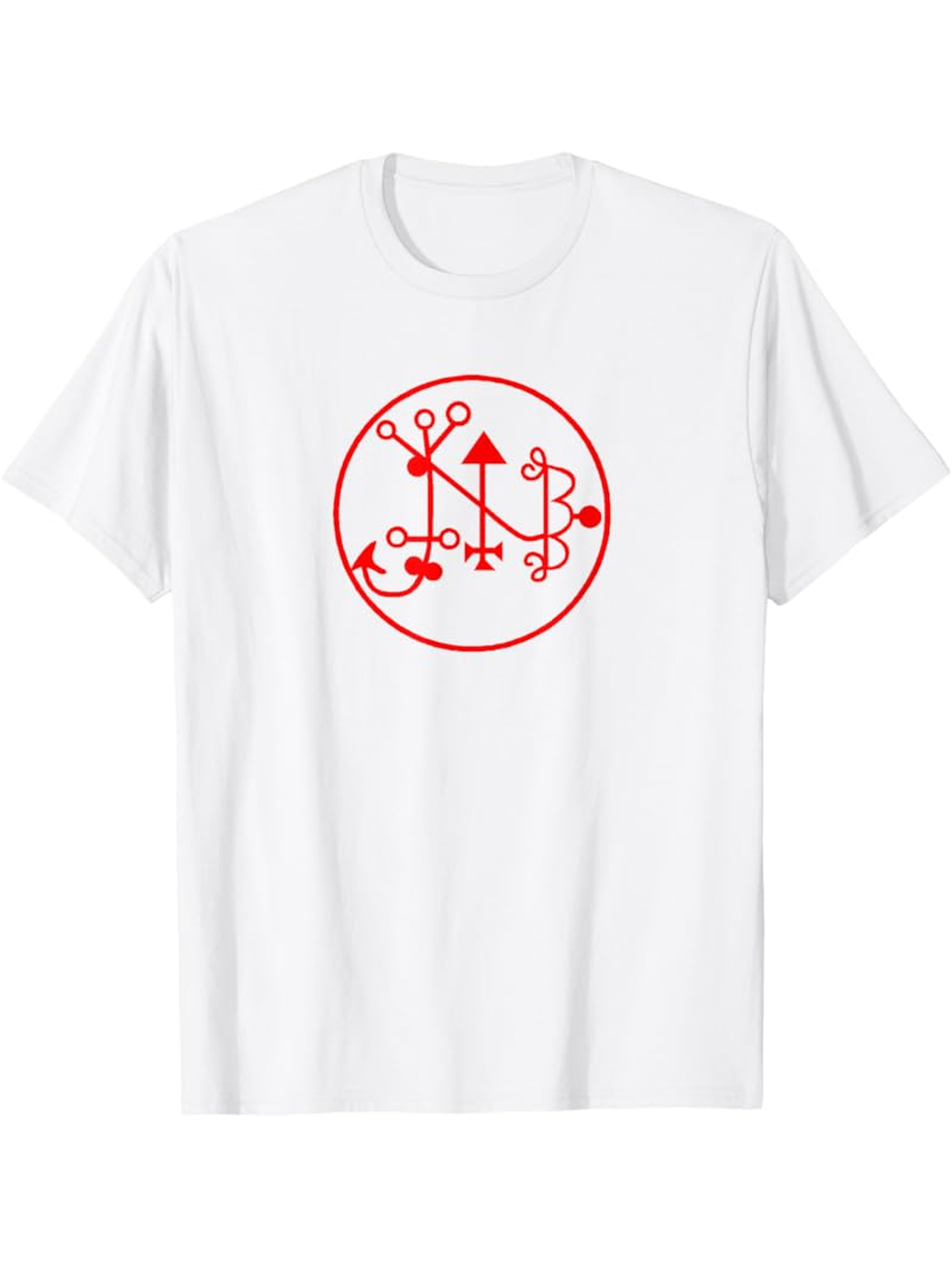 Men's Graphic T-Shirt Intricate Red Magical Circle Symbol With Mysterious Arcane Geometric Lines TShirt