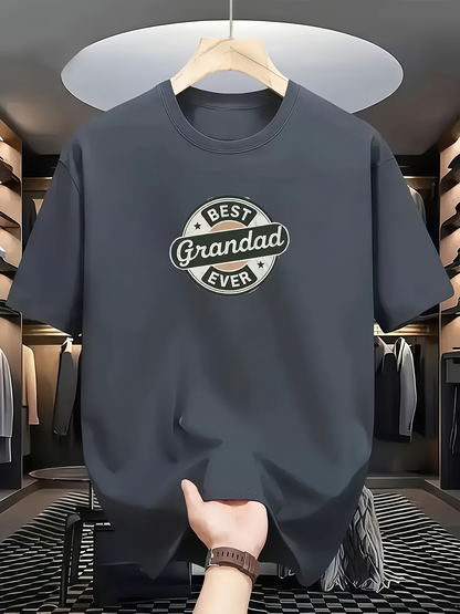 Men's Graphic T-Shirt Best Ever Vintage Plaque With Script Style Retro Grandad