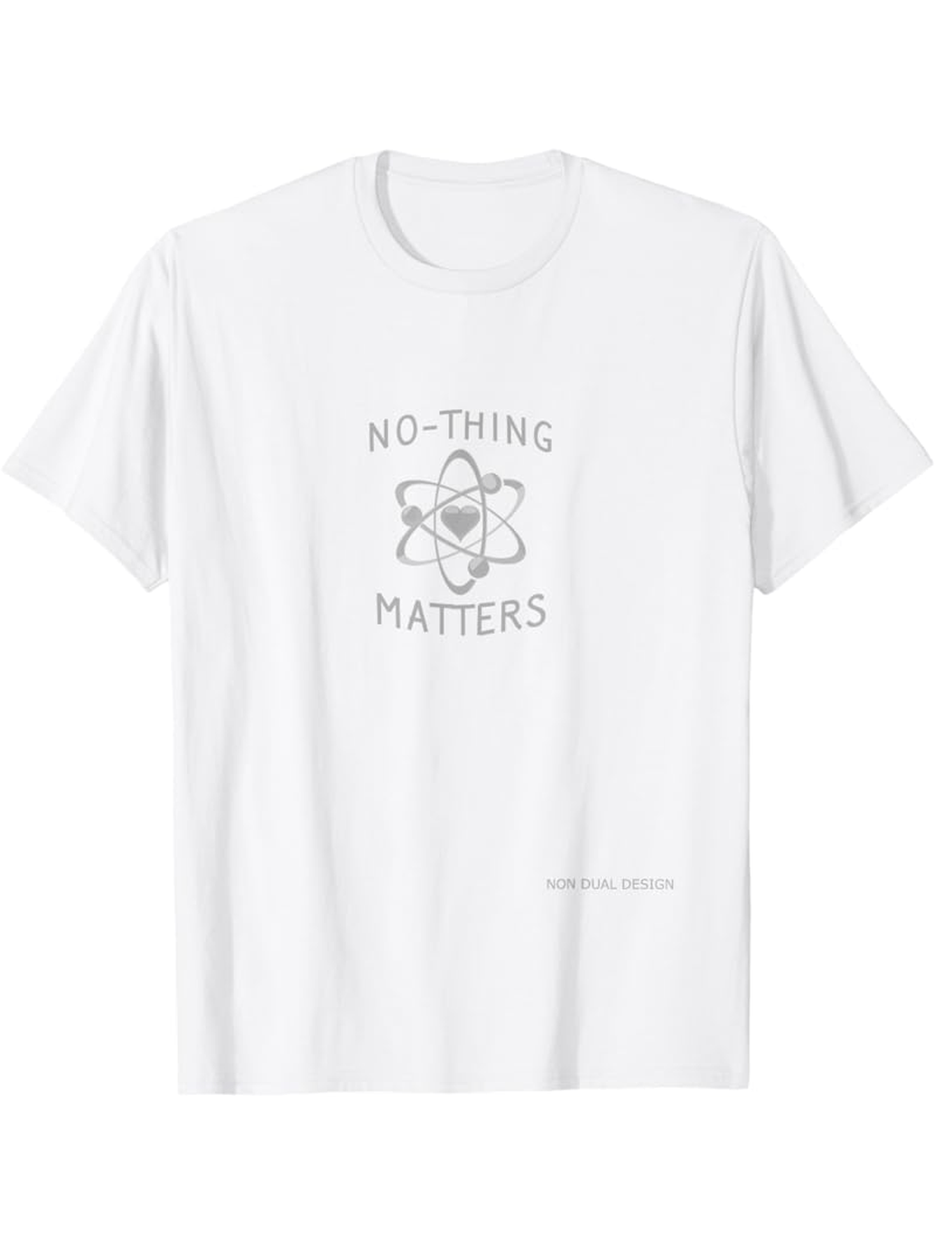 Men's Graphic T-Shirt No Thing Matters Scientific Diagram With Subtle Minimalist Central Atom