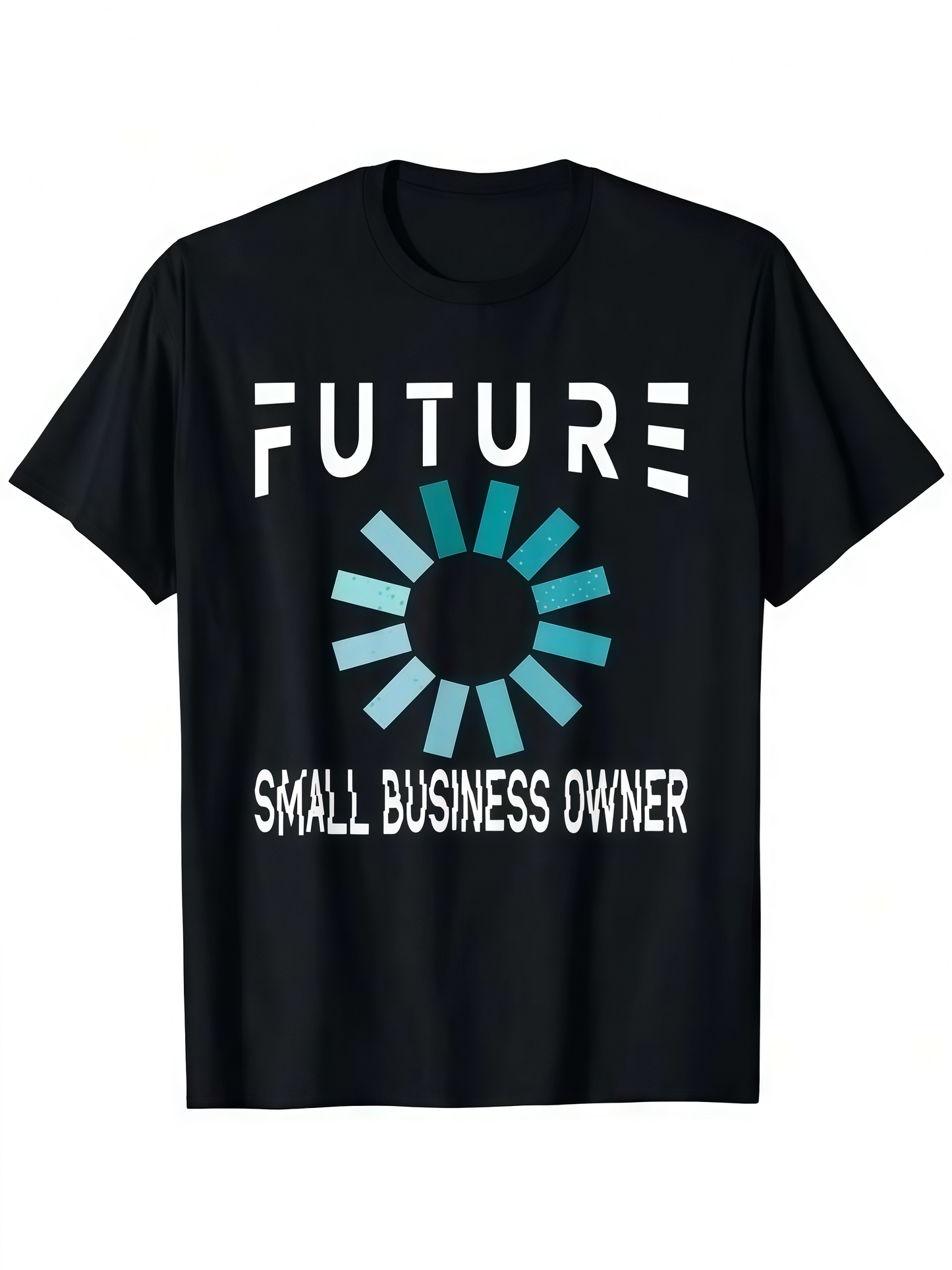 Men's Graphic T-Shirt Future Small Business Owner With Blue Loading Circle Design