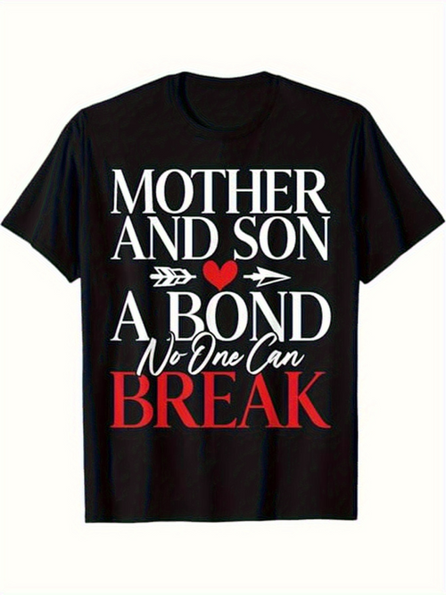 Men's Graphic T-Shirt Mother And Son Heartfelt Family Bond No One Can Break T Shirt