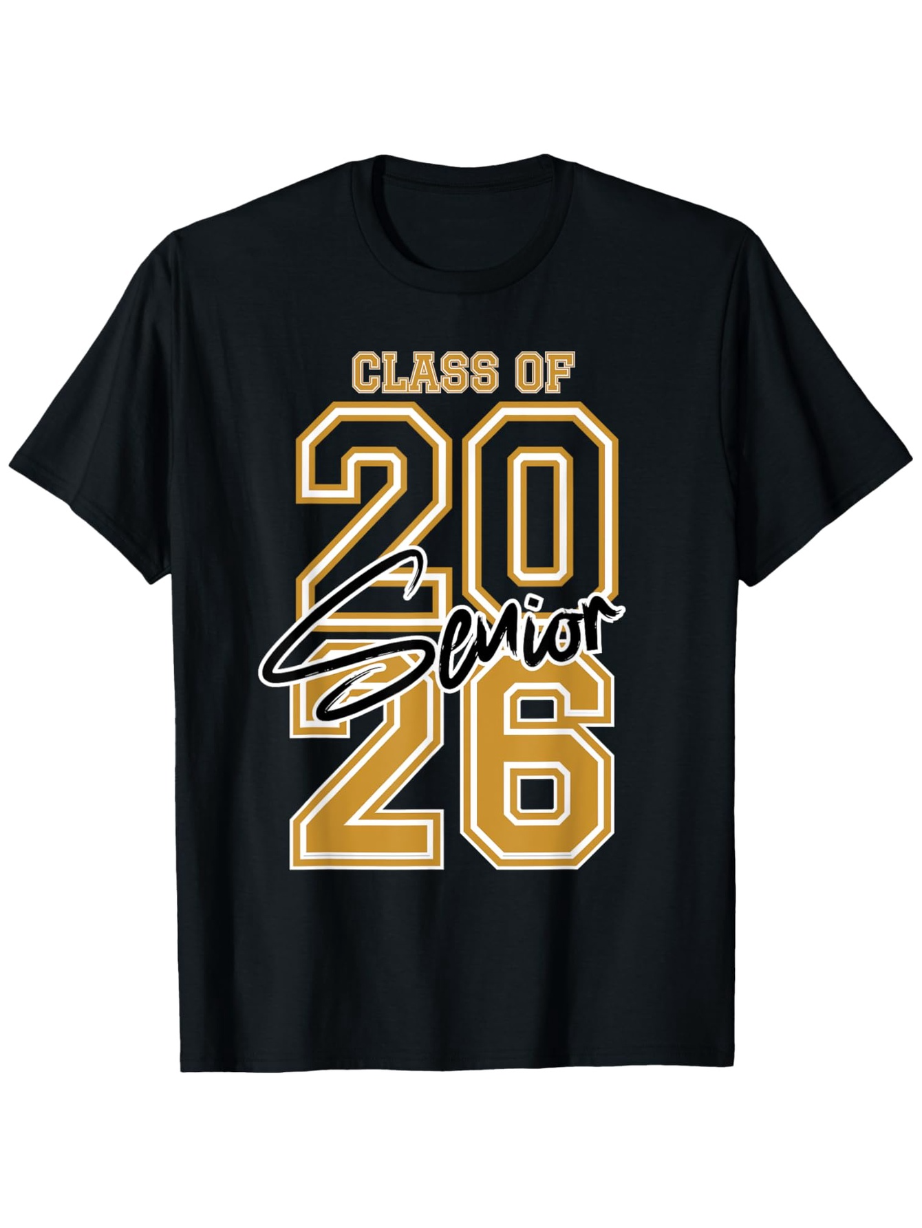 Men's Graphic T-Shirt Class Of 2026 Senior Graduation Year Varsity Style Numbers T Shirt