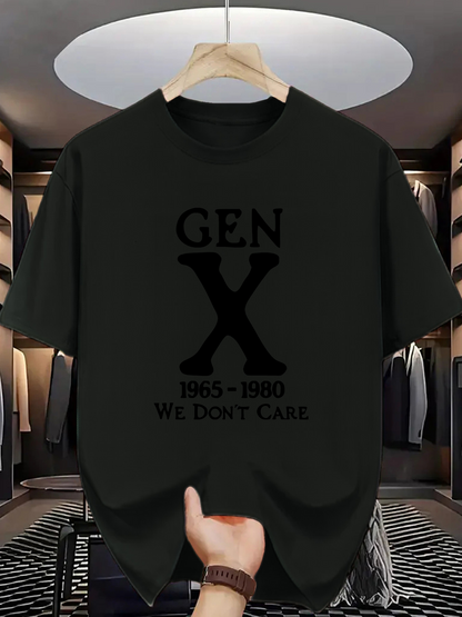 Men's Graphic T-Shirt Gen X Bold Typography With Years And Iconic Statement