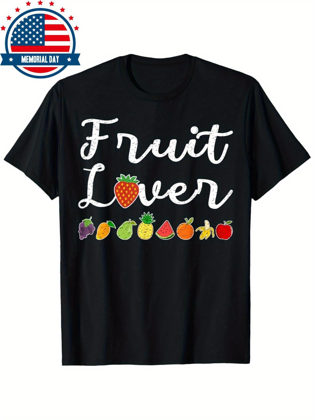 Men's Graphic T-Shirt Fruit Lover Cute Hand Drawn Juicy Summer Fruit Selection Fruit
