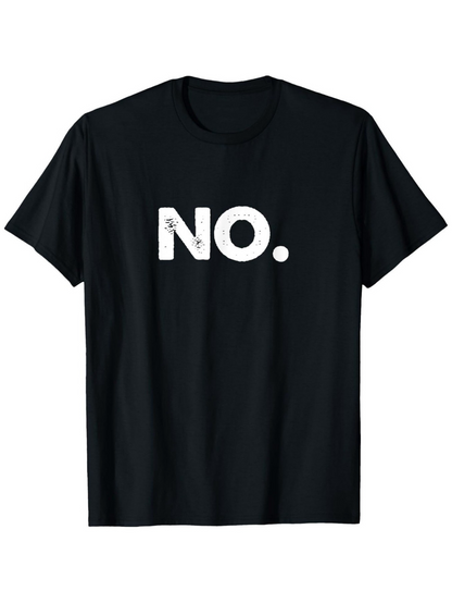 Men's Graphic T-Shirt No Distressed Bold White Typography Cotton T Shirt