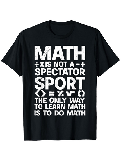Men's Graphic T-Shirt Math Motivational Quote With Symbols On A Classic Comfortable Tee Shirt