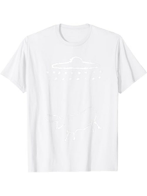 Men's Graphic T-Shirt Minimal White Hanger Outline With Decorative Accents T Shirt