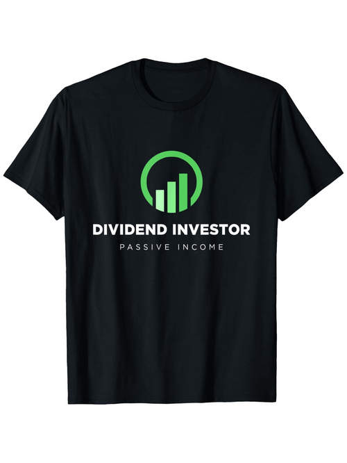 Men's Graphic T-Shirt Dividend Investor Passive Income Modern Green Graphic With Finance Bars