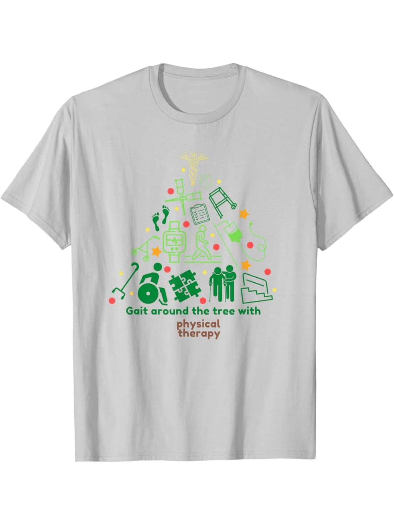 Men's Graphic T-Shirt Gait Around The Tree With Physical Therapy Holiday Theme T Shirt
