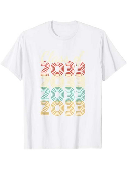 Men's Graphic T-Shirt Vibrant Pastel Lines Overlapping Vintage Year Number Design
