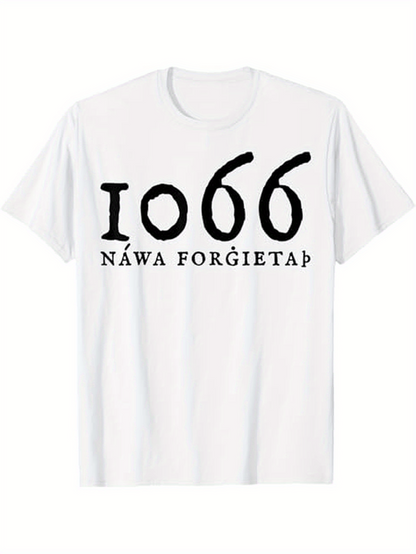 Men's Graphic T-Shirt Nawa Forgieta Rustic Ancient Text With Stylized Numbers And Letters T Shirt