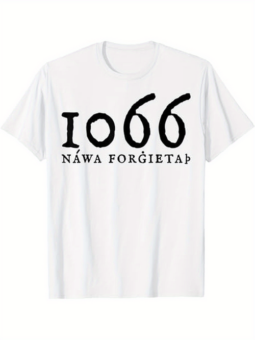 Men's Graphic T-Shirt Nawa Forgieta Rustic Ancient Text With Stylized Numbers And Letters T Shirt