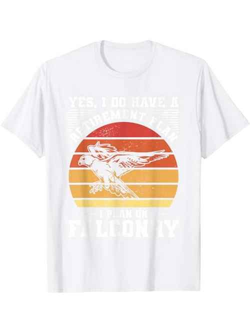 Men's Graphic T-Shirt Have A Problem With My Falcon Among Sunset Stripes And Flying Bird