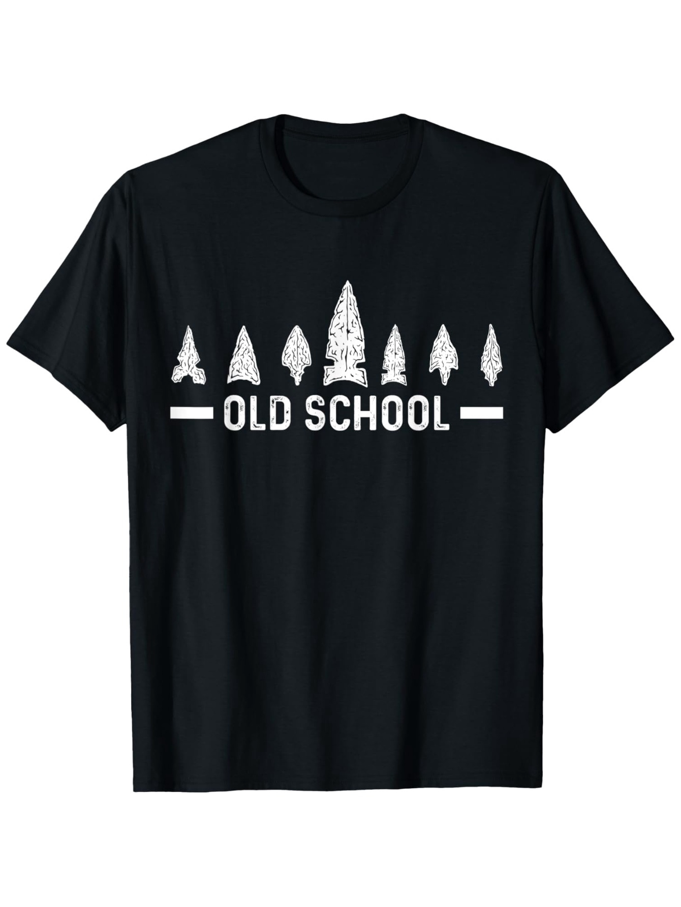 Men's Graphic T-Shirt Old School Primitive Stone Age Arrowheads Artifacts Collection T Shirt