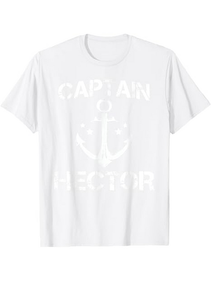 Men's Graphic T-Shirt Captain Anchor With Nautical Rope Surrounding Central Classic Anchor