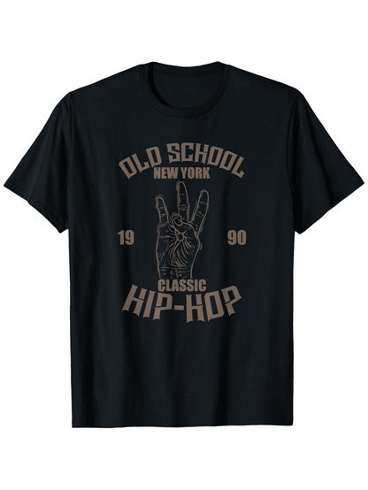 Men's Graphic T-Shirt Old School New York Classic Hip Hop Hand Graphic T Shirt