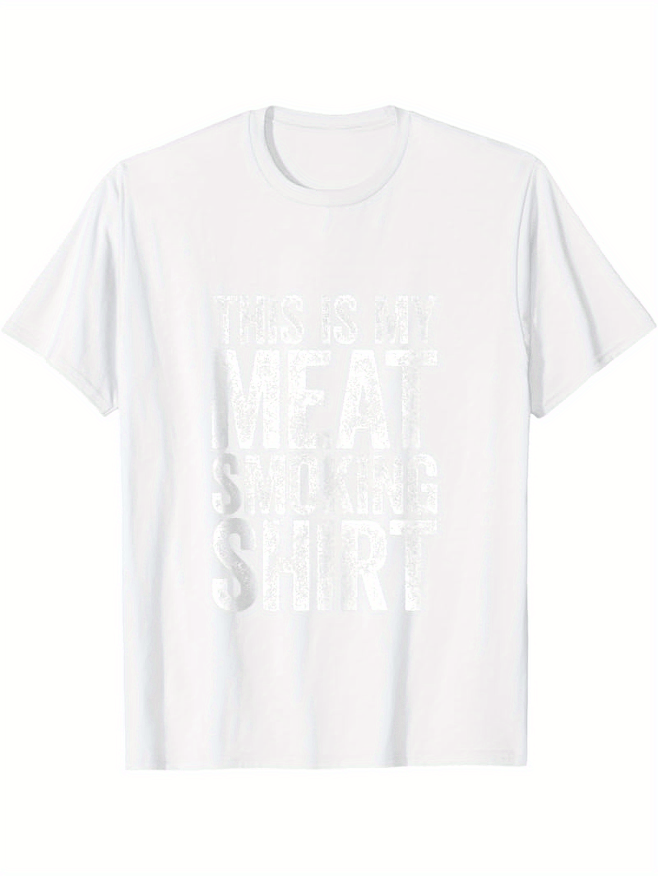 Men's Graphic T-Shirt Shining Letters Among Subtle Shadows On Soft Cotton Shirt