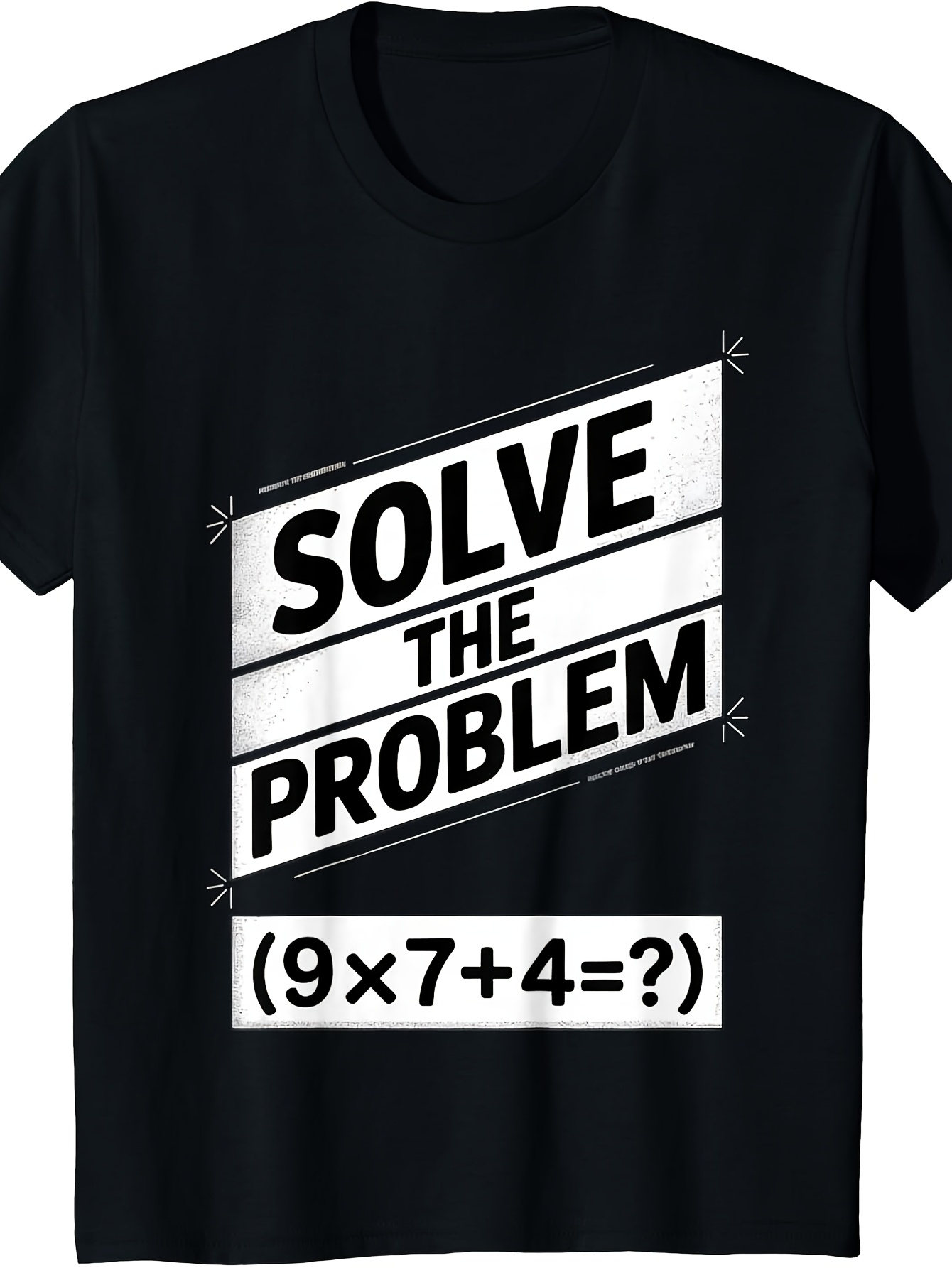 Men's Graphic T-Shirt Solve The Problem With Mathematical Expression On Blackboard