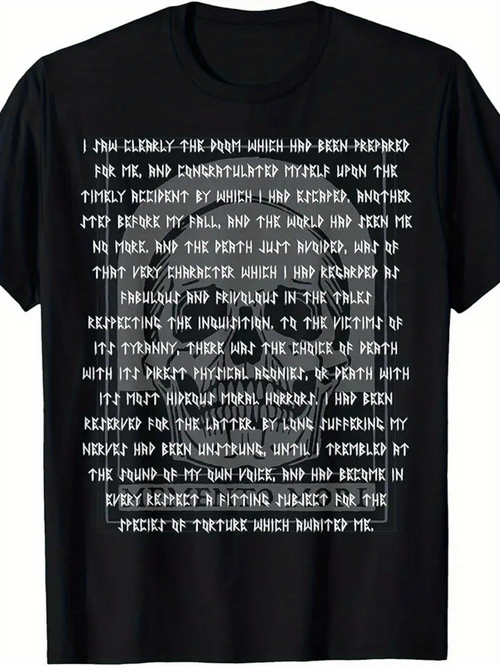 Men's Graphic T-Shirt I Now Clearly See The Path With White Handwritten Typography Over Black