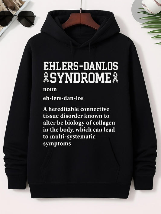 Men's Graphic Hoodie Ehlers Danlos Syndrome Medical Definition Printed Hoodie