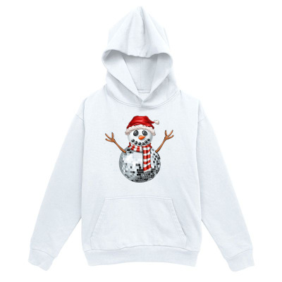Men's Graphic Hoodie Festive Red Scarf Happy Cheerful Winter Themed Snowman