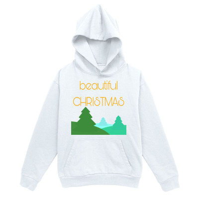 Men's Graphic Hoodie Beautiful Christmas Sunlight Over Pine Trees With Gentle Winter Landscape