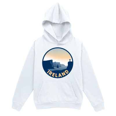 Men's Graphic Hoodie Ireland Coastline Silhouette At Sunset Under Clear Skies Hoodie