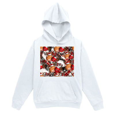 Men's Graphic Hoodie Winter Holiday Treats With Gingerbread Cookies Pinecones And Festive Fruits