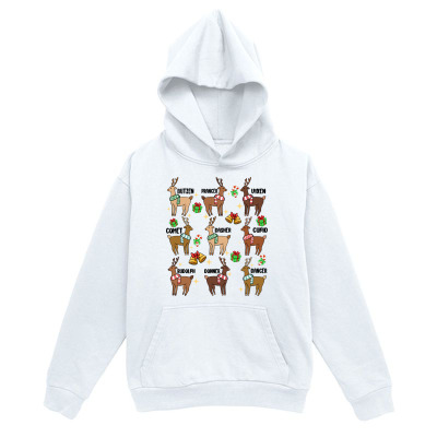 Men's Graphic Hoodie Colorful Llamas With Holiday Scarves Among Festive Decorations Llama