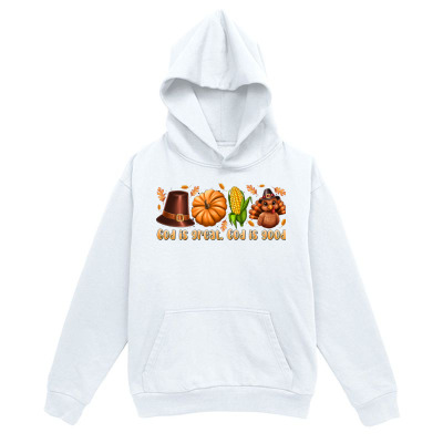 Men's Graphic Hoodie Give Me Spice And Give Me Fall Among Colorful Pumpkins With Cute Acorns