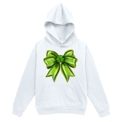 Men's Graphic Hoodie Bright Green Festive Ribbon Bow Under Shining Light Hoodie