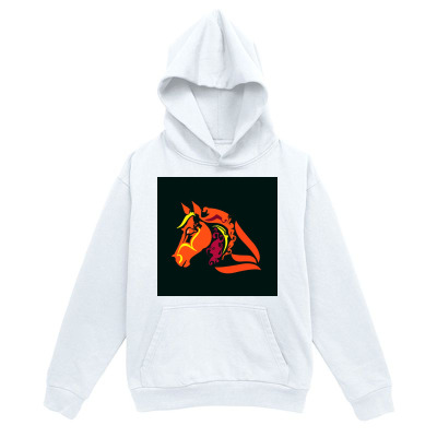 Men's Graphic Hoodie Colorful Abstract Landscape With Vibrant Strokes Depicting A Bold Horse