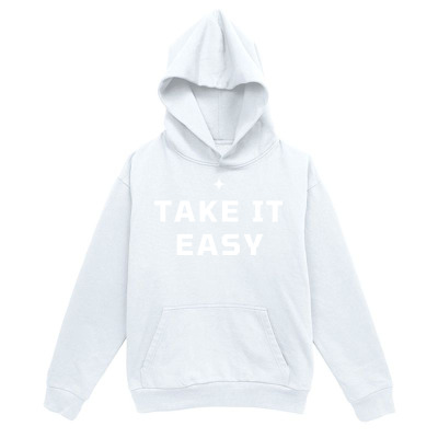 Men's Graphic Hoodie Take It Easy Relaxed Casual Statement Hoodie