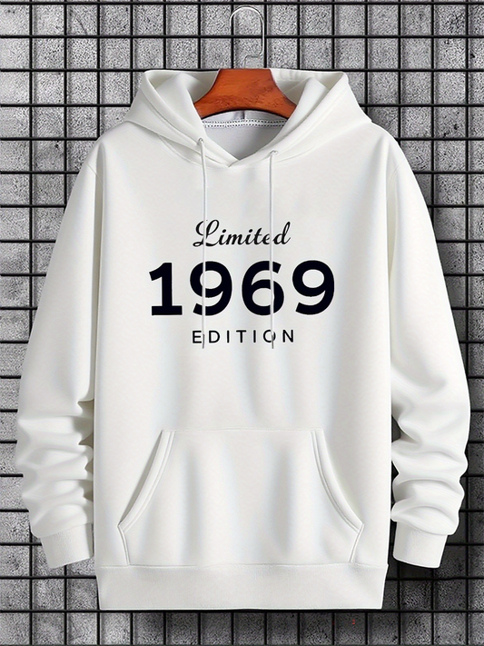 Men's Graphic Hoodie Limited 1969 Edition Bold Retro Numero Hoodie