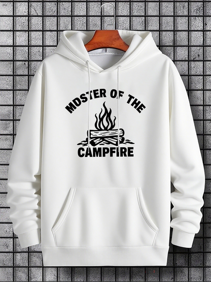 Men's Graphic Hoodie Master Of The Campfire Cozy Flames Under Starry Night Campfire