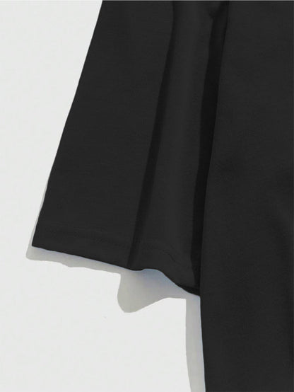 Men's Graphic T-Shirt Lead Deckhand Simple Bold Letters On Black Shirt