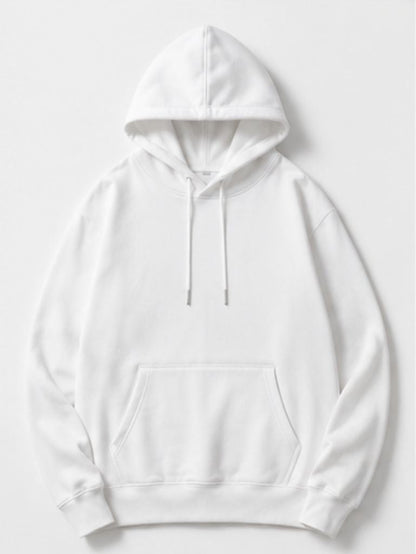 Men's Graphic Hoodie Shining Moonlight With Silhouette Figure Standing Under Tree Hill