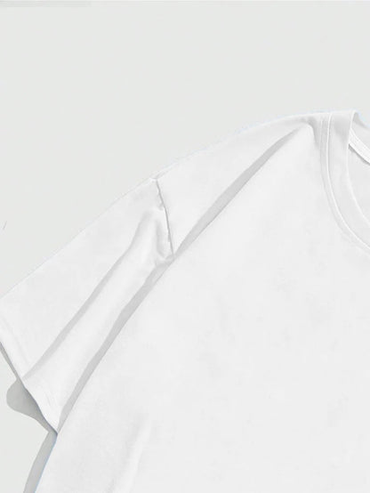 Men's Graphic T-Shirt Land Of The Free America Surrounded By Bold Stars And Circular Graphic Design